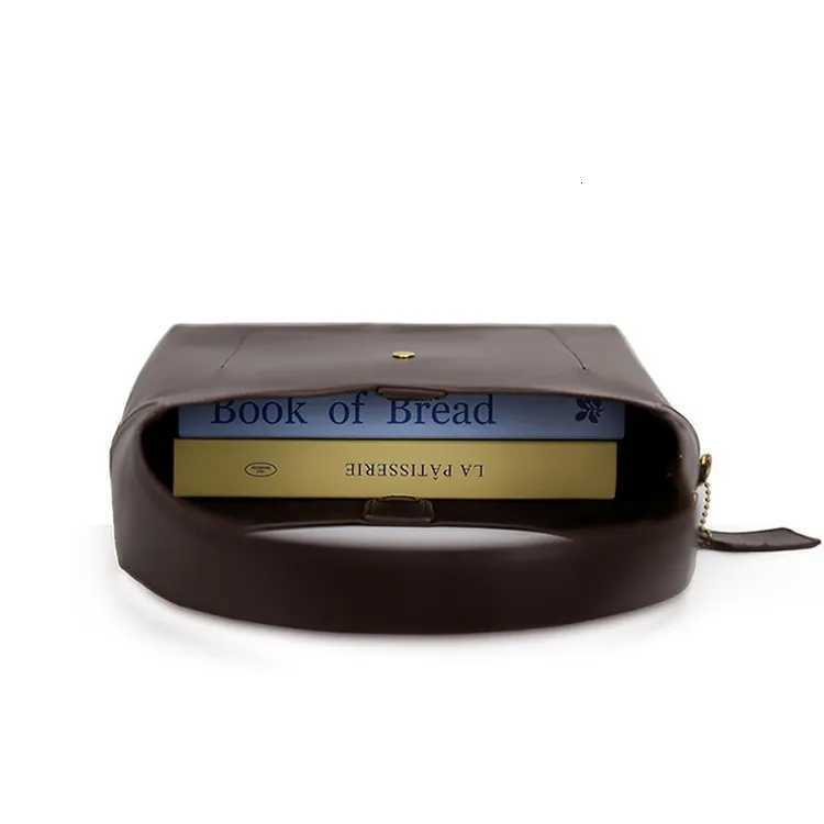 2025 Tote Bag Spring and Summer Wens Oil Wax Wind Lazy Versatile Simple Fi Shoder Portable Messenger Bag Y251211