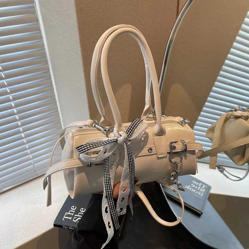 Fiable Ladies Bow Tie Single Shoder Crossbody low Bag PU Leather Trendy Wens Handbag Y251211