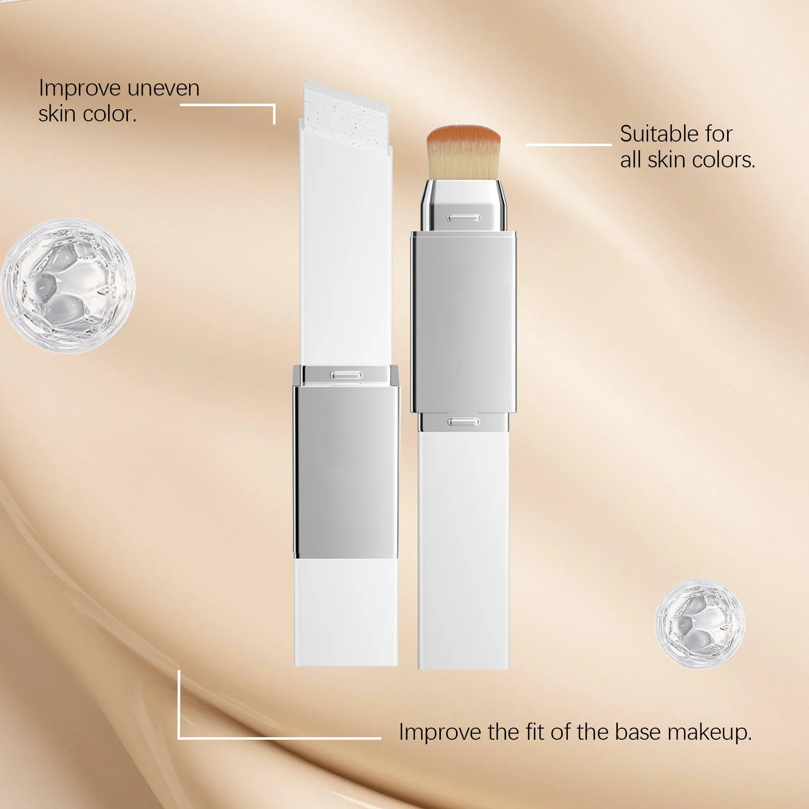 Color-changing 2-in-1 Makeup Foundation Stick Moisturizing Lightweight Brighten Matte Base Makeup Foundation Concealer Makeup 251210