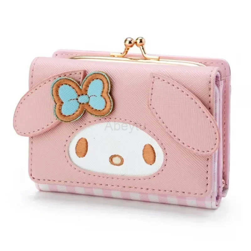 Sanrio Hello Kitty Coin Purse Creative Small Wallet Wholesale Mini Purses My Melody Kuromi Keychain Wallet Lipstick Purse Kawaii Clutch H251211
