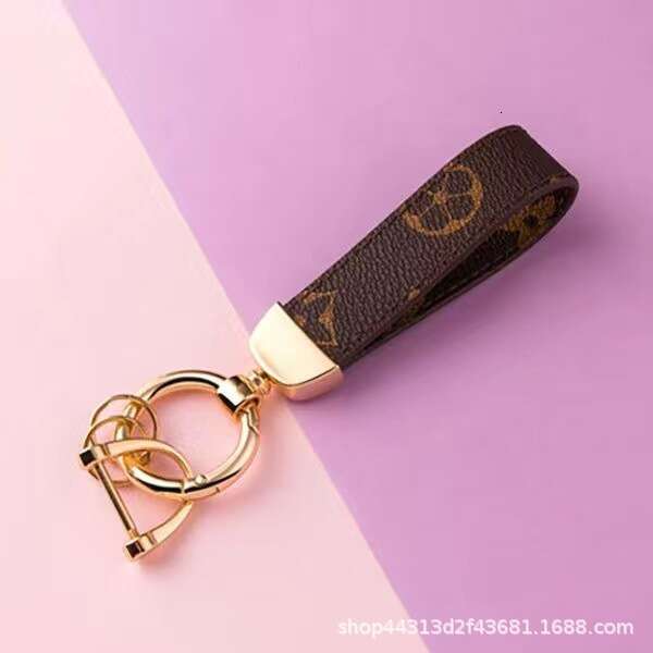 Classic Small Corgi Leather Dog Car Keychain Ring Male Bag Pendant Decoration