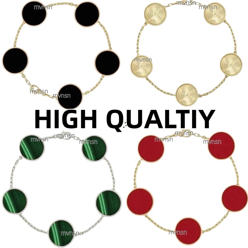 Bracelets Designer clover Bracelet 10A Bracelet for women classic gold red Diamond bracelet luxury jewelry mother of pearl chain flower bracelet Christmas gifts