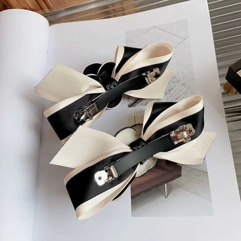 Vintage lia wer Hair Clip for Wen Girls Korean Fashion Hairpin Fabric Bow piece Elegant Heaear Hair Accories Y251210