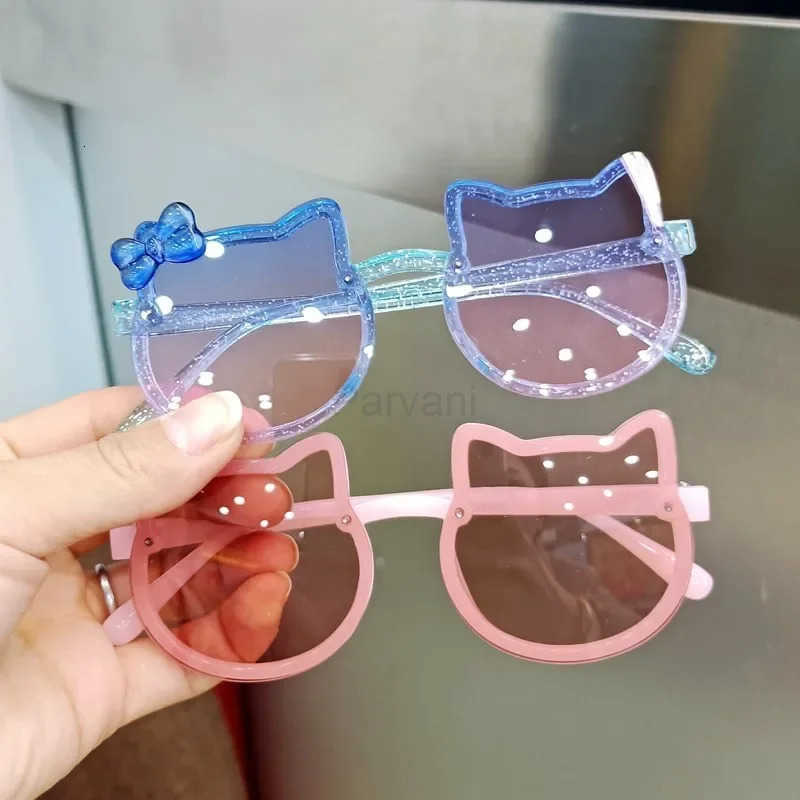 Sanrio Children Cute Animal Cartoon Vintage Rimless Polarized Sunglasses Boy Girl Outdoor Sun Protection Glasses Kids UV400 Sunglasses H2512111 - view 6