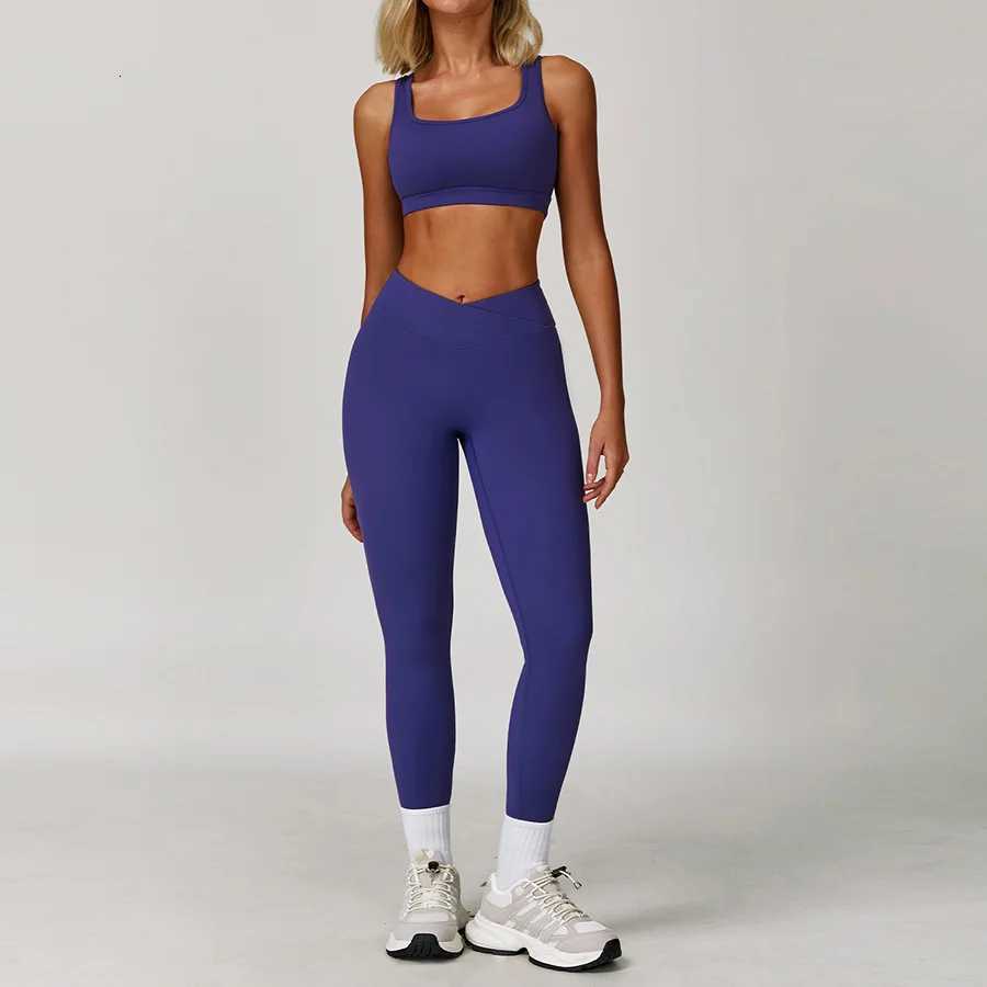 2 Piece Set Yoga Set Women Tracksuit High Waisted Leggings Sports Bra Gym Fitness Long-sleeved training suit Sportswear WorkoutT251211