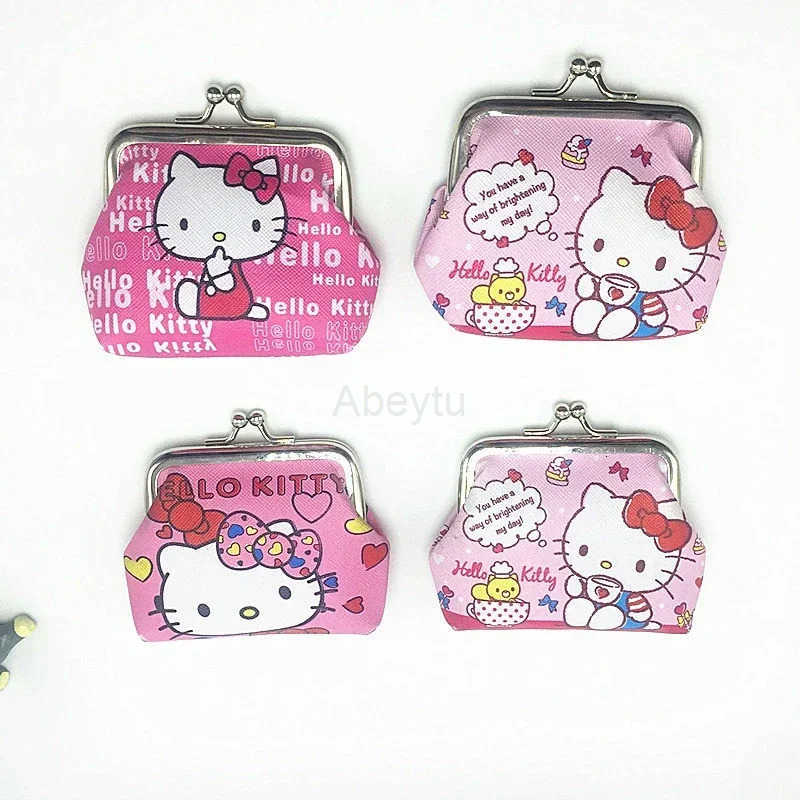 Sanrio Hello Kitty Cartoon Coin Pouch Purse Creative Small Wallet Wholesale My Melody Bags girls purse Kawaii Wallet Kid Purses H251211