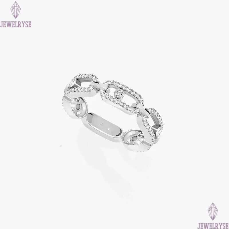 18k rose gold luxury classic bead slide designer ring for women mens bling diamond cz zircon hollow elegant charm crystal love nail rings jewelry