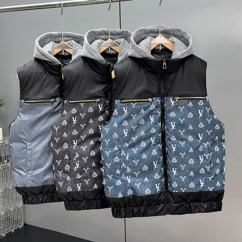 Autumn Winter Down Cotton Men's Korean Style Trendy Handsome Couple Thickened Jacket Warm Vest