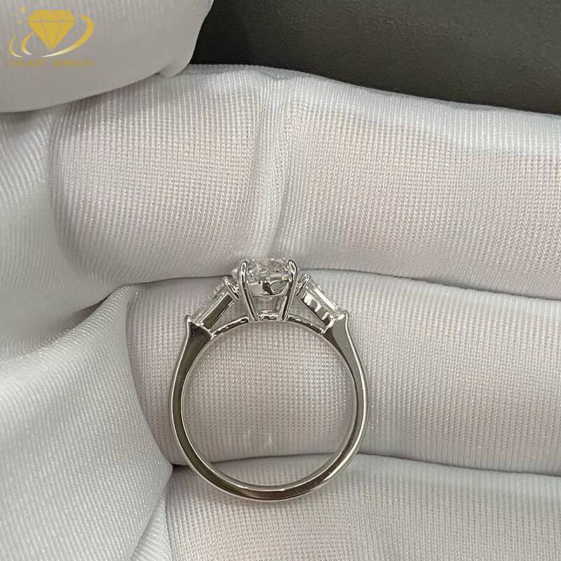 Fashion Jewelry IGI Certified Lab Grown Diamond 14K Solid White Gold Rings Oval Engagement Ring for Women