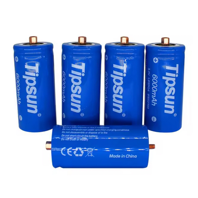 Lifepo4 32700 Rechargeable Battery 6000 Mah 3.2v 32650 With Screw 3C Cylindrical Battery Cell for Solar Lamp