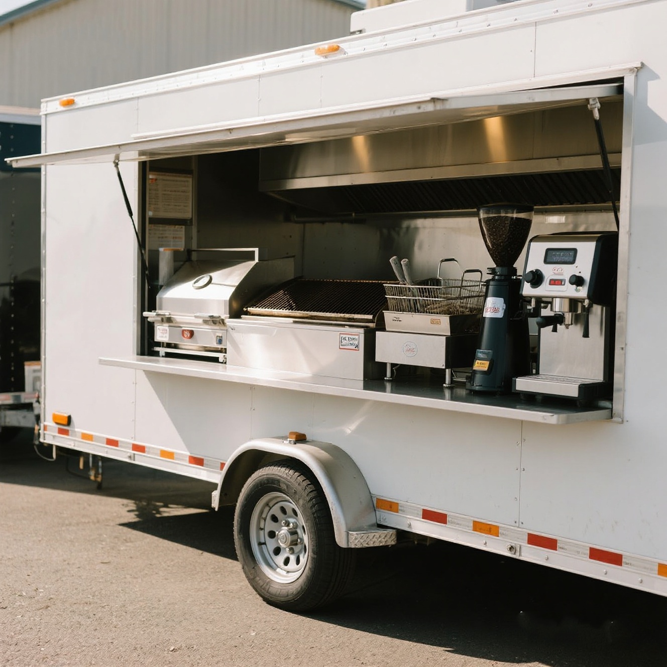 Custom Coffee Truck Mobile Food Trailer Electric Powered Food Van Suitable for Outdoor Catering and Street Market