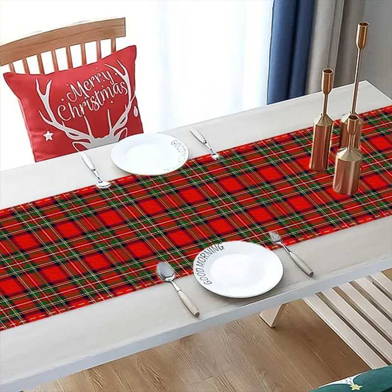 Christmas Table Runner - Minimst Style with Pine Tree Pattern Smooth Texture High-Quty Polyester Perfect for Holiday De H251211