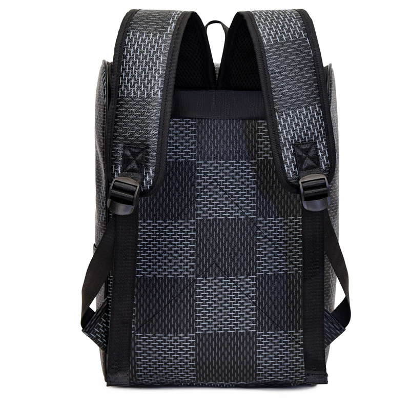 Free Shipping Backpack Men Fashion Plaid Commuting Travel Backpack High Quality Waterproof College Students Bag