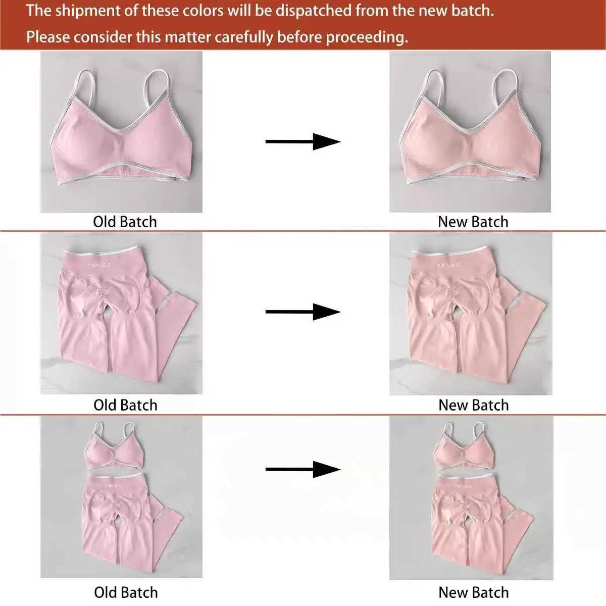 2 Pcs Womens Gym Set Seamless Scrunch Leggings Workout Bra Set Yoga Fitness CloTHing ComboT251211