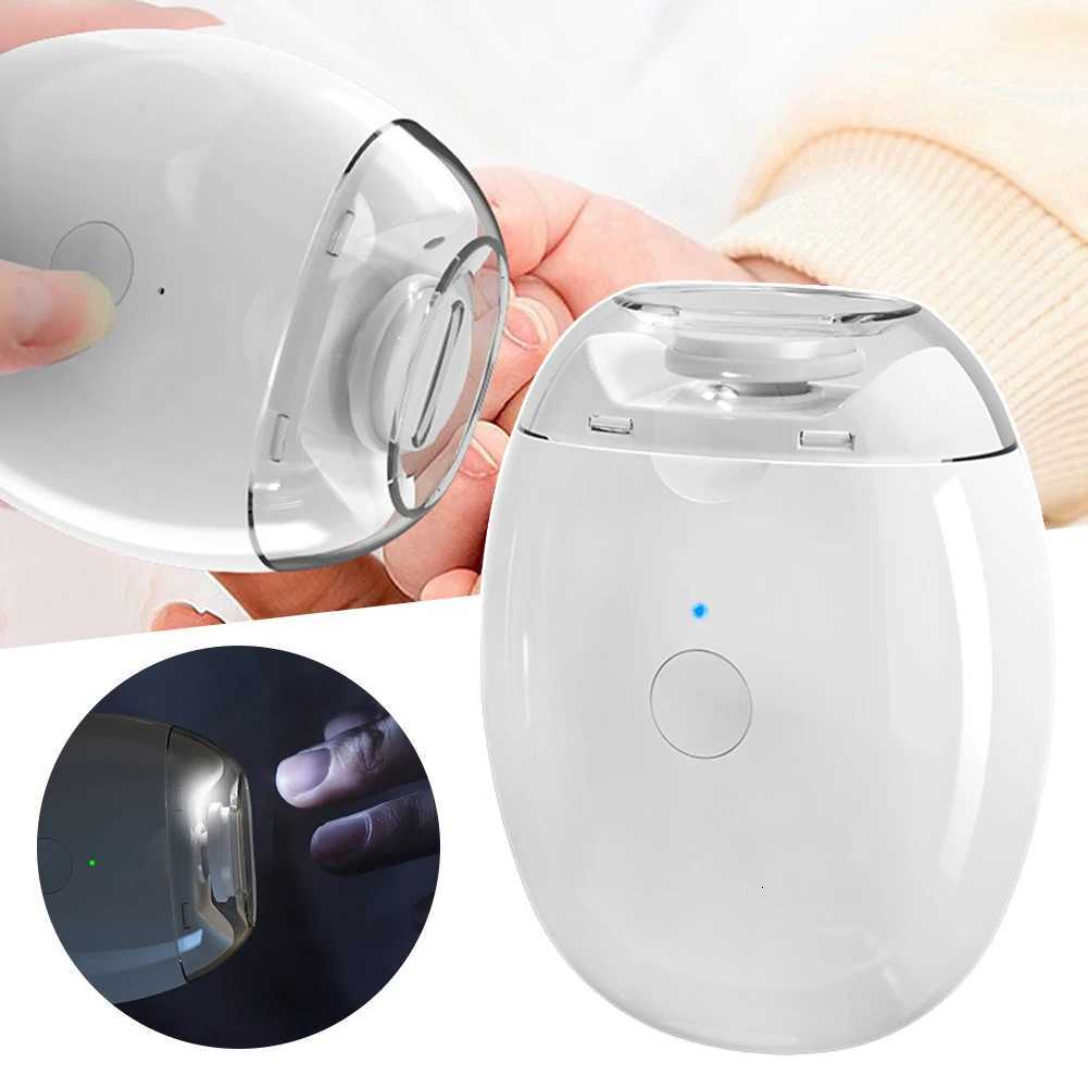 2 IN 1 Automatic Nail Grinder Electric Nail Trimmer Rechargeable Grinder Nail Tip Clipper Cutter with Light for Baby Kid Child X251211