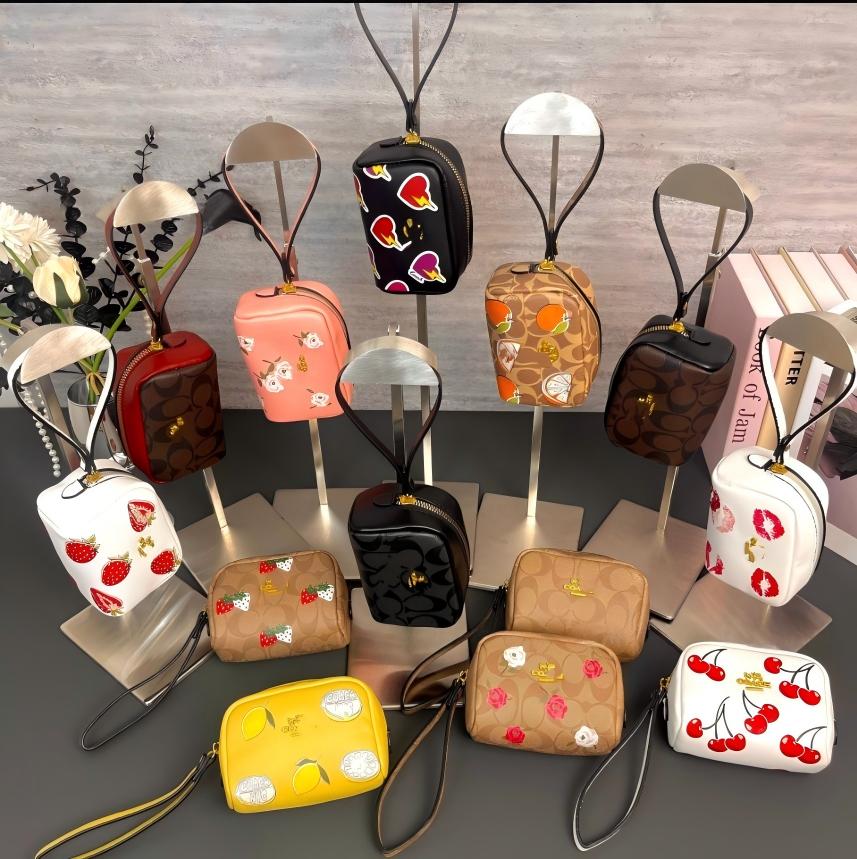 Designer Wallet Valentine's Day Birthday Gift Designer Love Bag Women Classic Cherry Shoulder Bags Cute Heart Stripe Crossbody Purse Woman Handbag Wallets