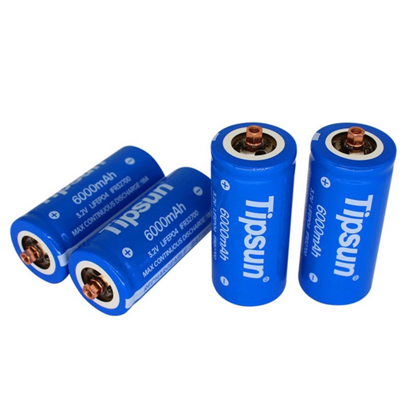 Lifepo4 32700 Rechargeable Battery 6000 Mah 3.2v 32650 With Screw 3C Cylindrical Battery Cell for Solar Lamp