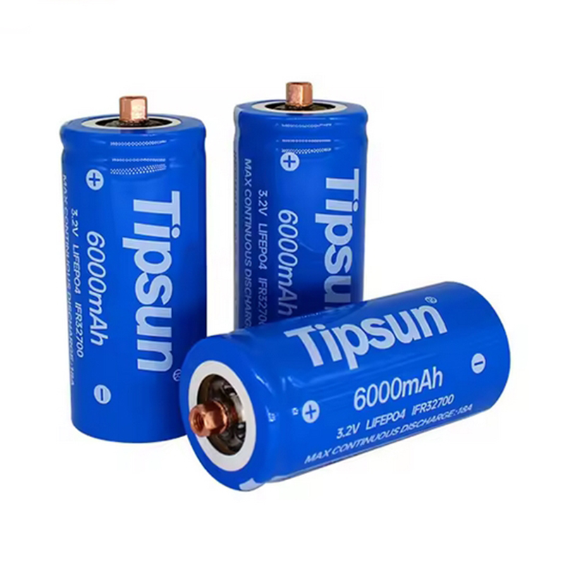 Lifepo4 32700 Rechargeable Battery 6000 Mah 3.2v 32650 With Screw 3C Cylindrical Battery Cell for Solar Lamp