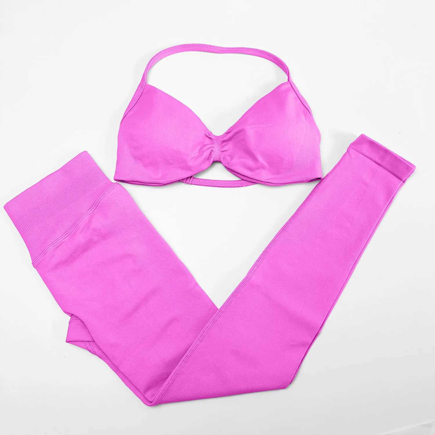 NCLAGEN Sports Sets Woman Gym Leggings And Strappy Bra Yoga Fitness Suit 2 Piece High Elastic Pilates Clothes Workout SportwearT251211