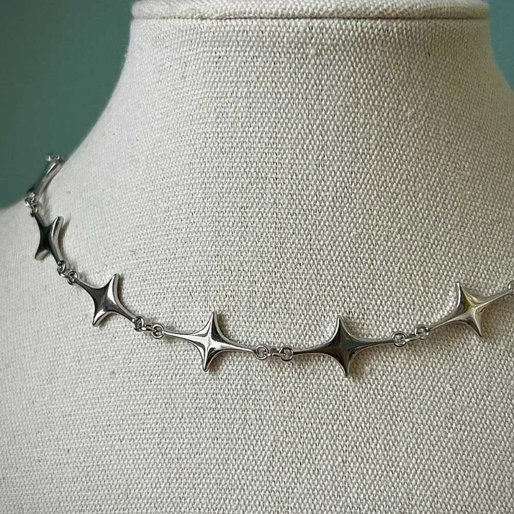 Personality Punk Silver Color Stars Chains Stainless Steel Necklace for Women Halloween Party Dreamy Temperament Chokers Jewelry M251211