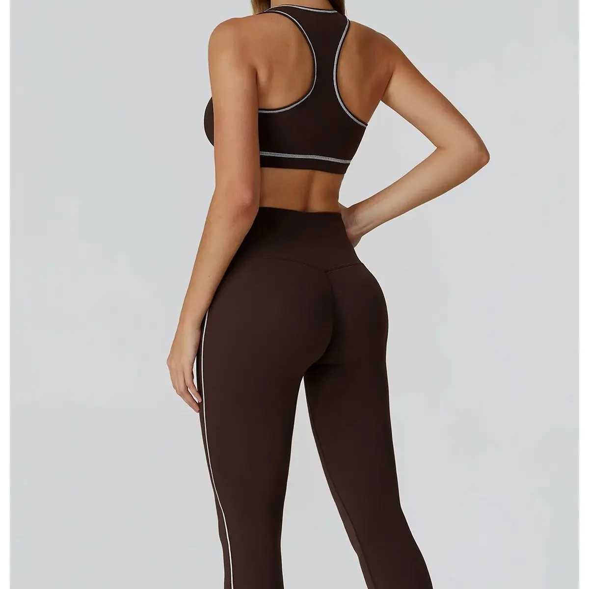 2/3PCS Yoga Set Women Workout Bra Set Sportswear Windproof Outdoor Fitness zipper Long Sleeve Top High Waist Leggings Sport SuitT251211