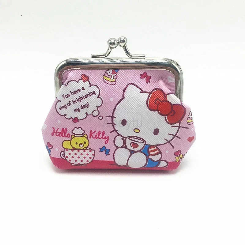 Sanrio Hello Kitty Cartoon Coin Pouch Purse Creative Small Wallet Wholesale My Melody Bags girls purse Kawaii Wallet Kid Purses H251211