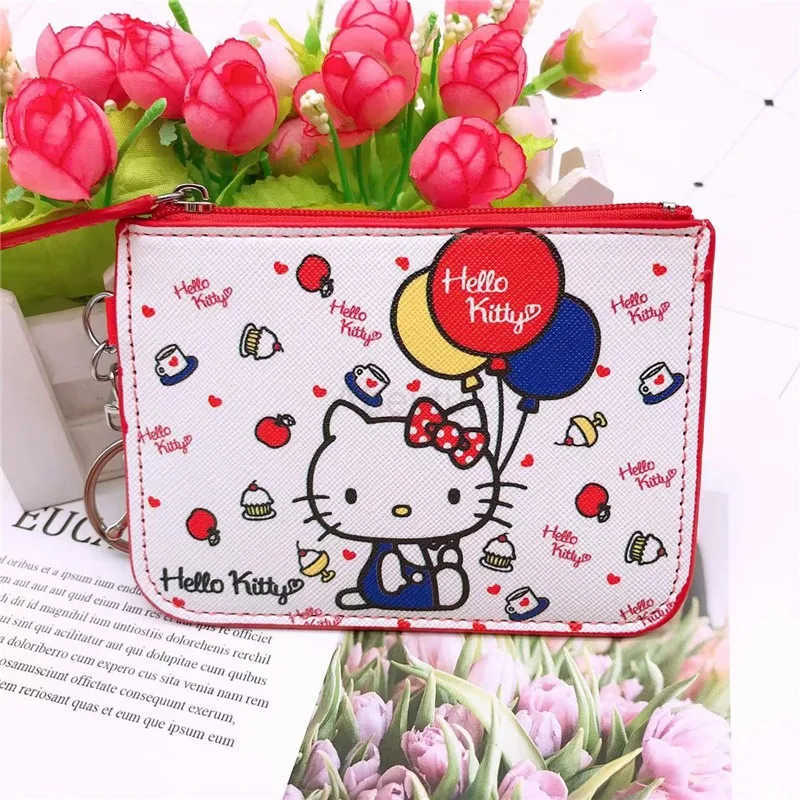 Sanrio Hello Kitty Cinnamoroll My Melody Kuromi New Pu Casual Money Bag Coin Purse Card package Wallet With Buttons H2512111