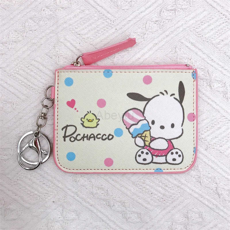 Sanrio Hello Kitty Cute Wallet Coin Purses PochaccoZipper Melody Card Holder Kuromi Coin Pouch Cartoon Printed Clutch Case H251211
