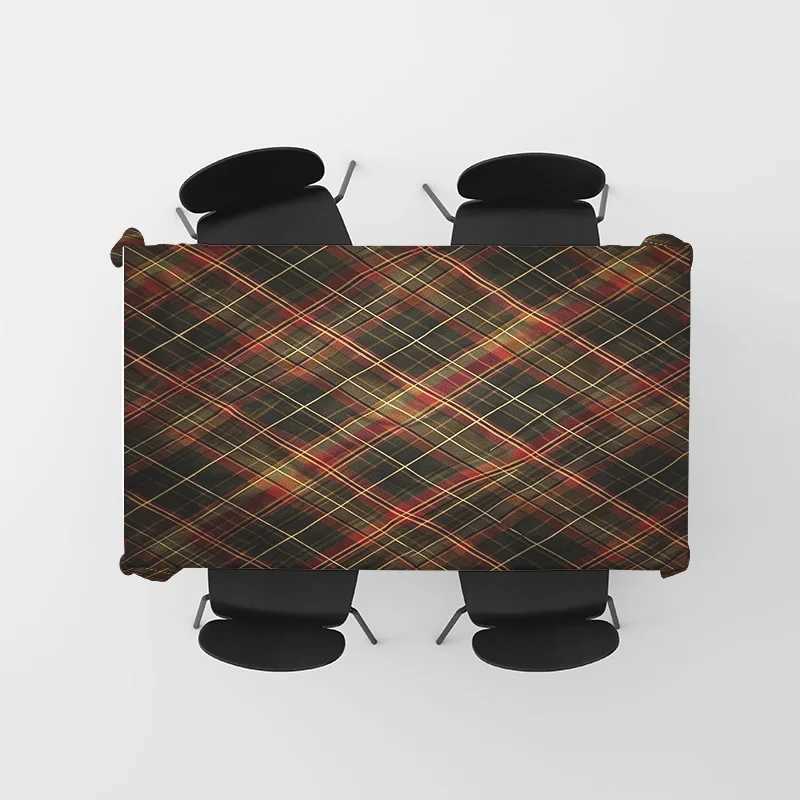 Plaid Pattern Tablecloth Modern Kitchen Dining Decoration for Home Decor H251211