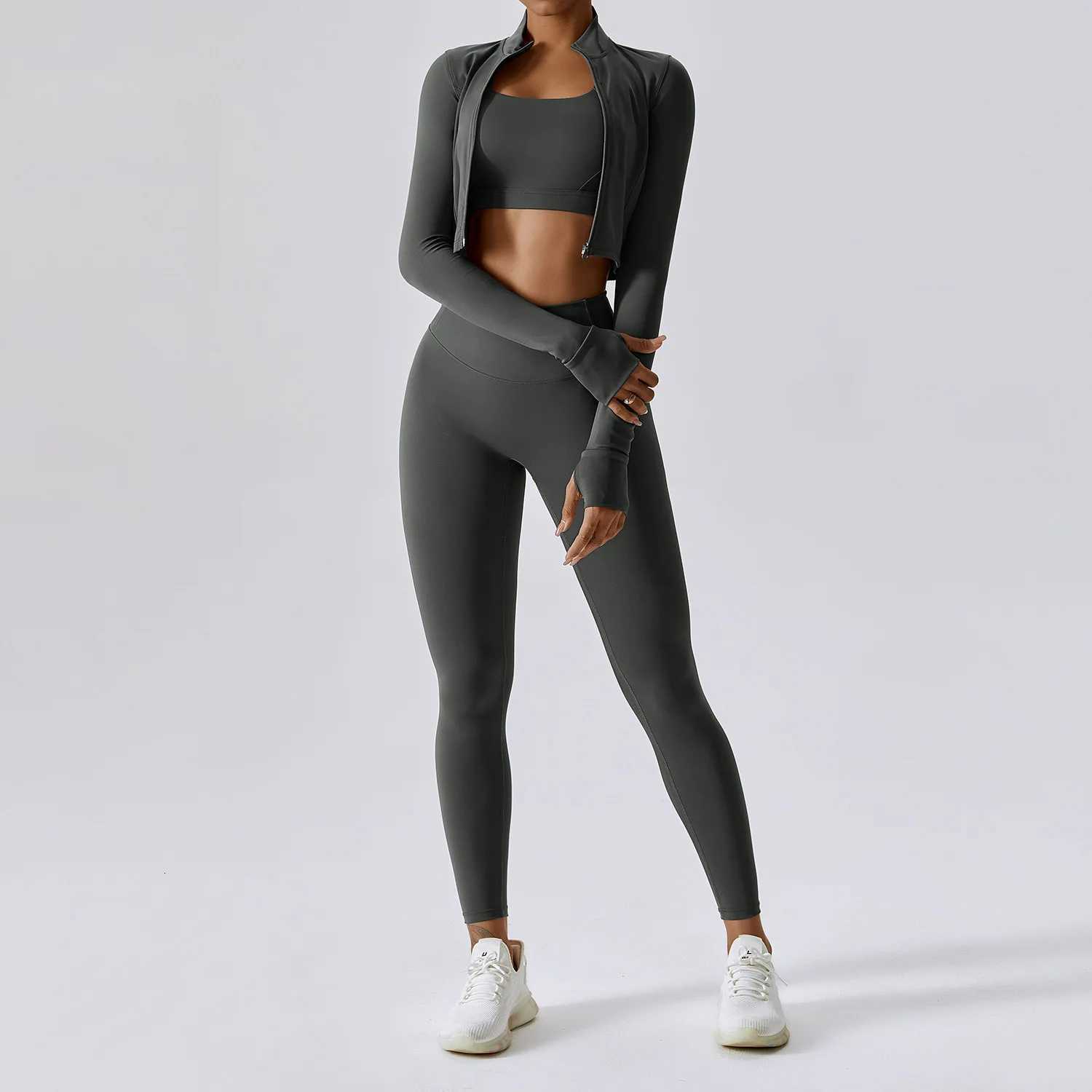 2/3PCS Yoga Set Gym Clothes Sportswear Yoga Suits For Women Tracksuit Fitness Set Tracksuits Sports Bra Gym Leggings Yoga TopT251211