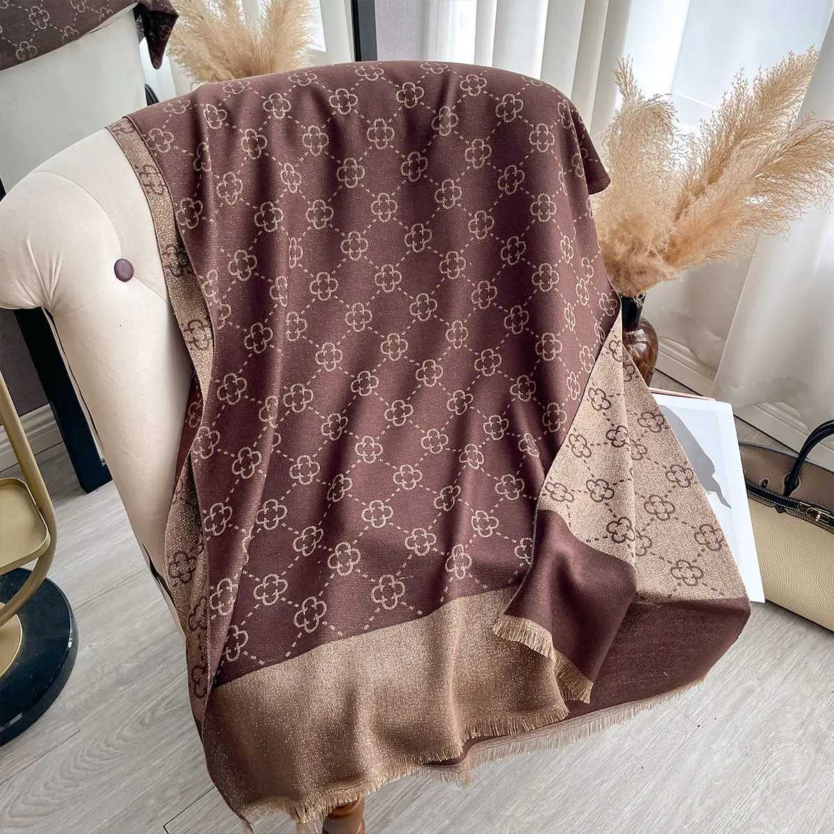 Elegant Ladies Muslim Hijab Golden Thread Scarves With Spring and Autumn Sun Protection Scarf Decoration Shawl Wrap Headscarf Y251211