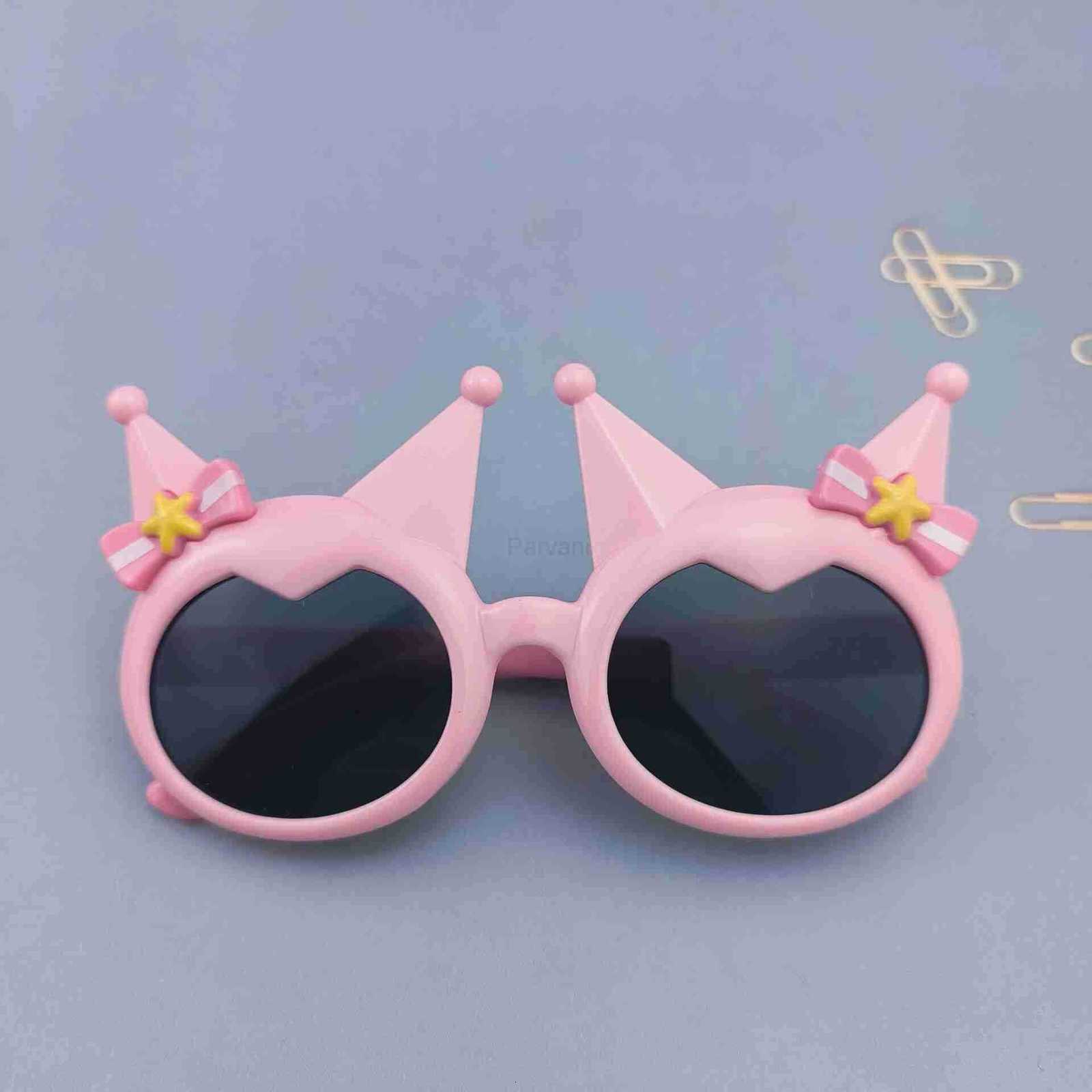 Sanrio Kuromi Childrens Glasses Baby Girl Princess Bow Sunglasses Fashion Girls Boys Runway Spring Outing Cool H2512111 - view 5