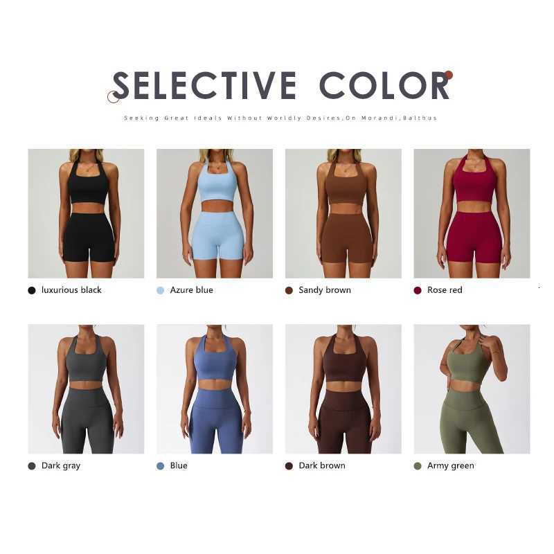 Hearuisavy 2Pcs Sport Bra Women Sets High Waist Quick-Drying Breathable Yoga Clothing Casual Shockproof Fitness Top Workour SuitT251211