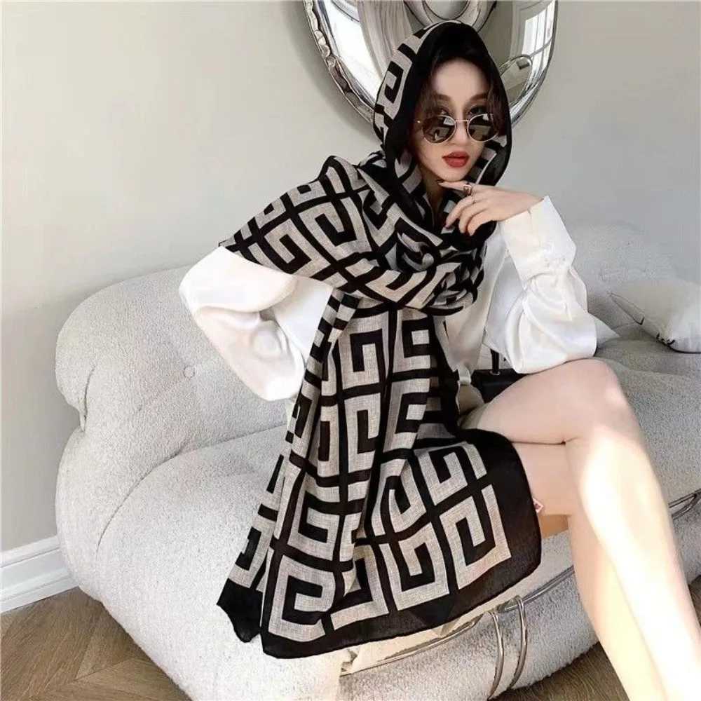 Scarf for Women Plaid 19060 Large Cape Autumn Winter Fashion Warm Bib with High Grade Korean Printed Y251211