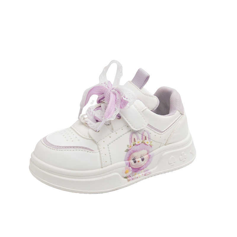 Labbub Girl's Shoes - 2025 New Fall Children's White Sneakers with Soft Bottoms for Leisure and Sports - Girls' StyleX251202