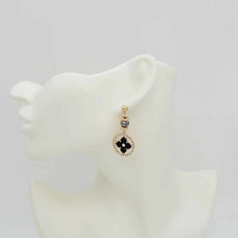 New Black Zircon wer Drop Earrings for Wen Wedding Temperament Rhinestone Gold-plated Luxury Earrings Party Jewelry Gifts Y251210