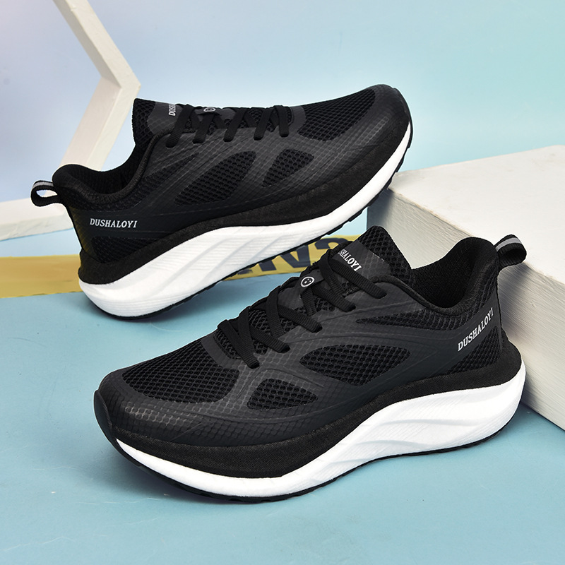 New Design Shoes Sports Running Shoes 2025 Summer New Breathable Couple Mesh Shoes Soft Sole Durable Cushioning Daily Versatile Casual Shoes free ship