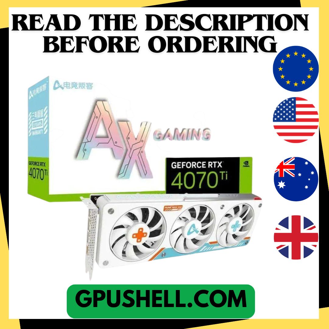 USED AX GAMING New RTX 4070 RTX 4070Ti RTX3070TI RTX 4060 RTX 4060ti RTX 4080 Graphic Card Video Cards placa de vdeo Nvidia GDDR6X