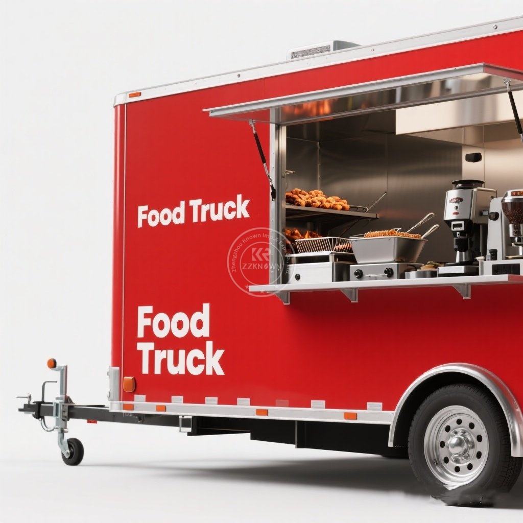 Hot Dog Concession Trailer Portable Mobile Fast Food Cart Catering Snack Truck Outdoor Vending Stand Sale
