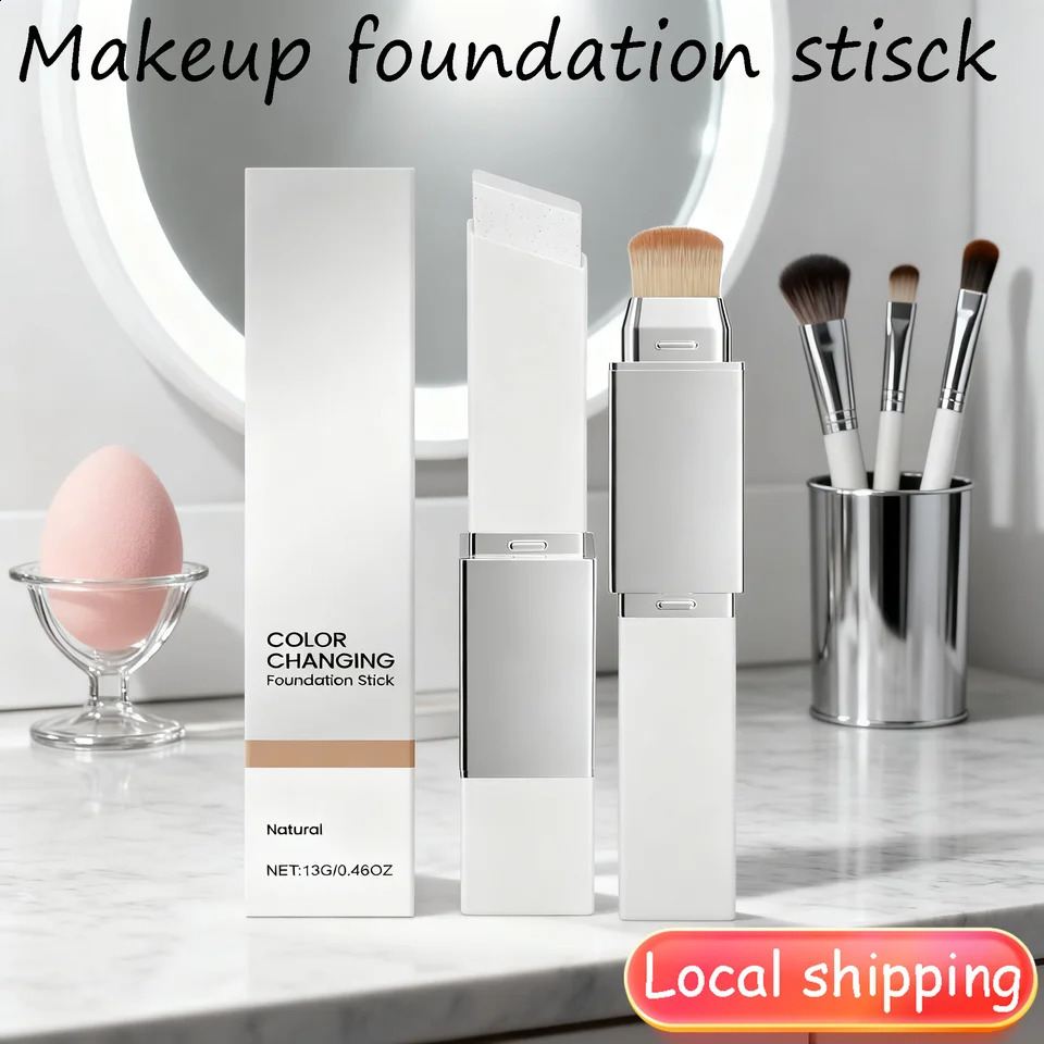 Color-changing 2-in-1 Makeup Foundation Stick Moisturizing Lightweight Brighten Matte Base Makeup Foundation Concealer Makeup 251210