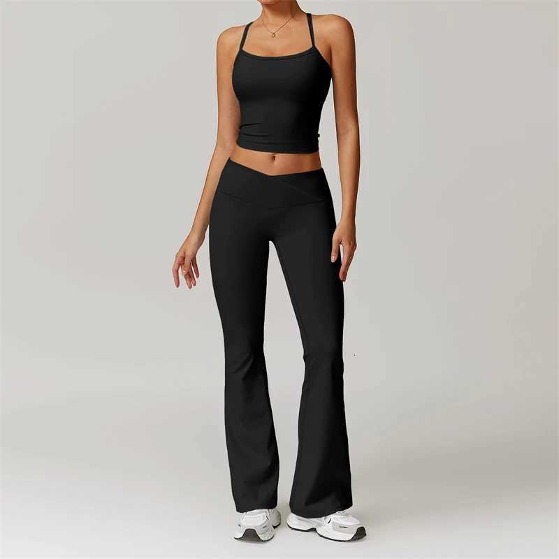 2 Piece Yoga Clothes Womens Tracksuit Athletic Wear Pilates Fitness Suit Gym Workout Sets Push Up Sports Bra Leggings SuitT251211