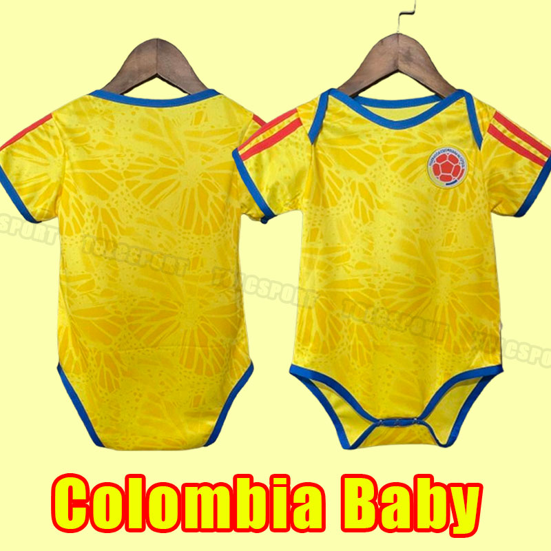 BABY 26 27 Kids Colombia JAMES Soccer Jerseys FALCAO CUADRAD Shirt GUARIN DUVAN L.DIAZ SANCHEZ VALDERRAMA Football uniform Centenary Anniversary enfants child