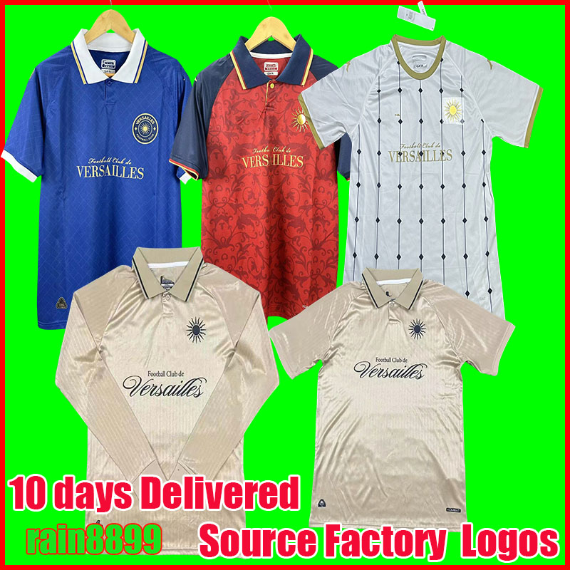 24 25 26 Versailles soccer jerseys home away third limited 2024 2025 2026 gold long sleeve polo shirts Van Yusai football shirts