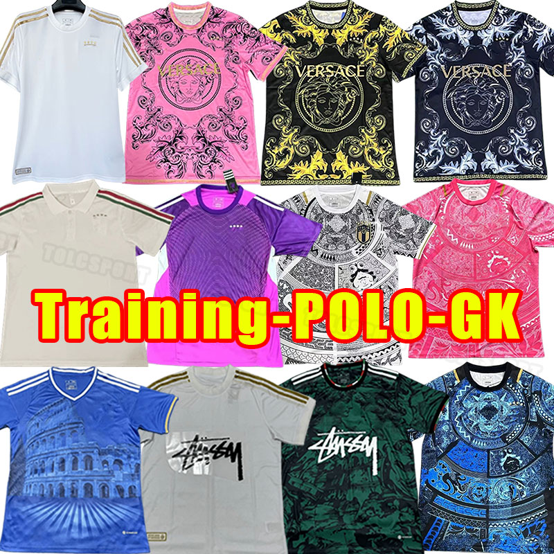 2025 2026 Italy Soccer Jerseys Maglie Da Calcio TOTTI VERRATTI CHIESA Italia 25 26 Men Football Shirts T LORENZO goalkeeper training DONNARUMMA POLO