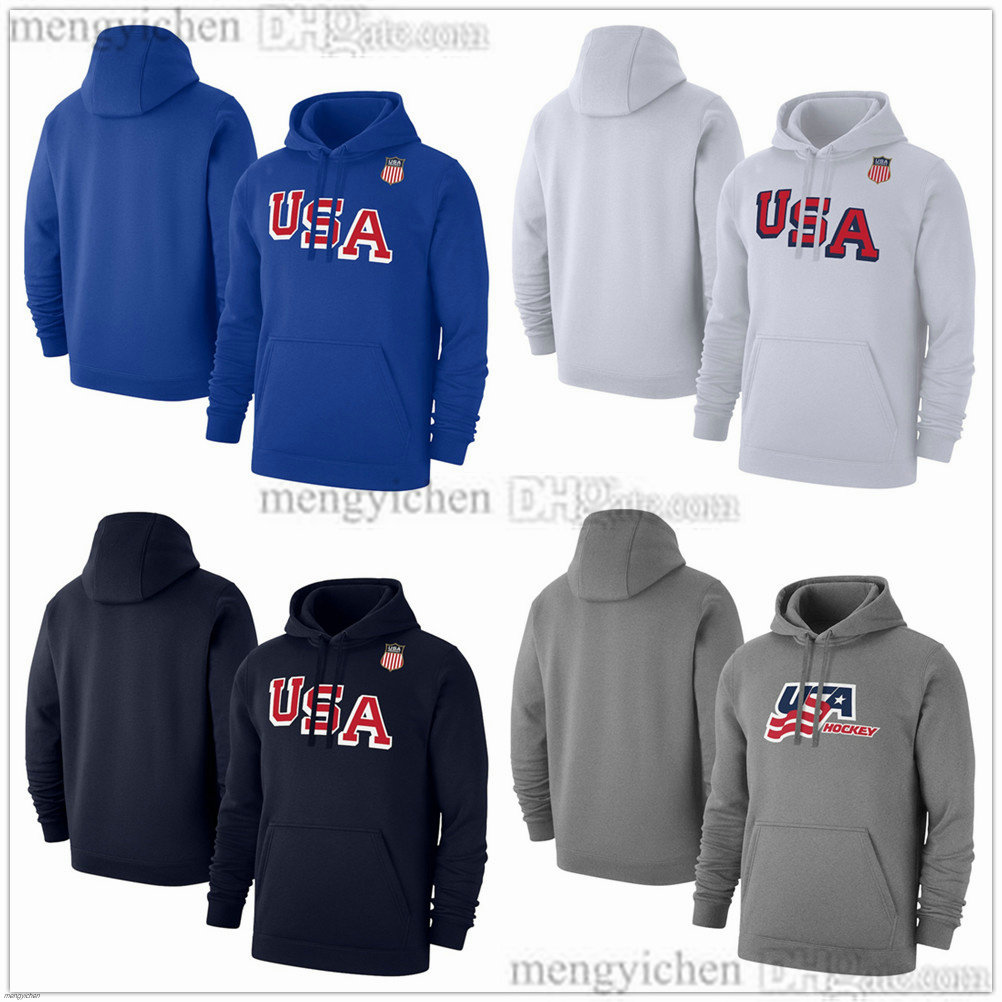 Team USA 2026 Milano Cortina Hockey Pullover Hoodies 34 Matthew 7 Brady Tkachuk 19 Matthew Tkachuk 43 Quinn Hughes 9 Jack Eichel 86 Jack Hughes Winter Olympices Jersey