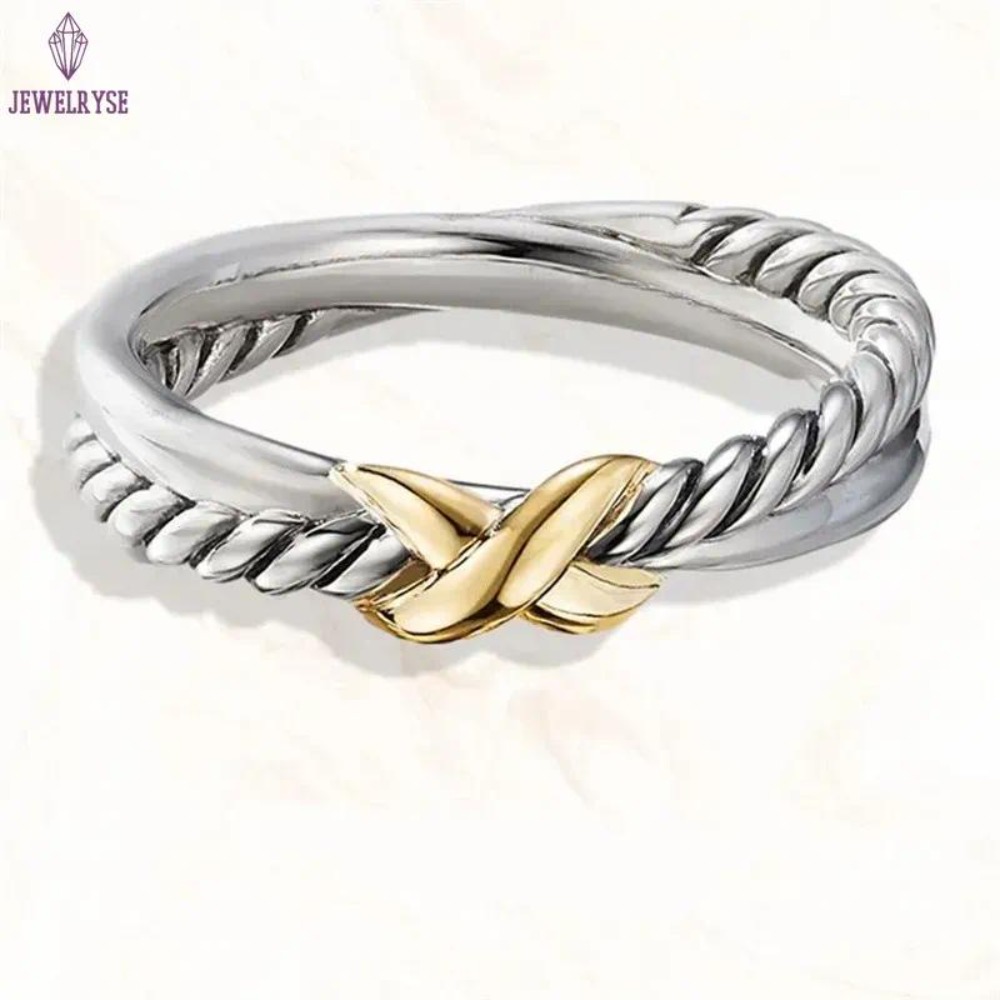 Designer Ring Twisted Cable Ring For Woman men Wedding rings engagement Collection Vintage Ethnic Loop Punk crossover luxury designer Jewelry gift Ban