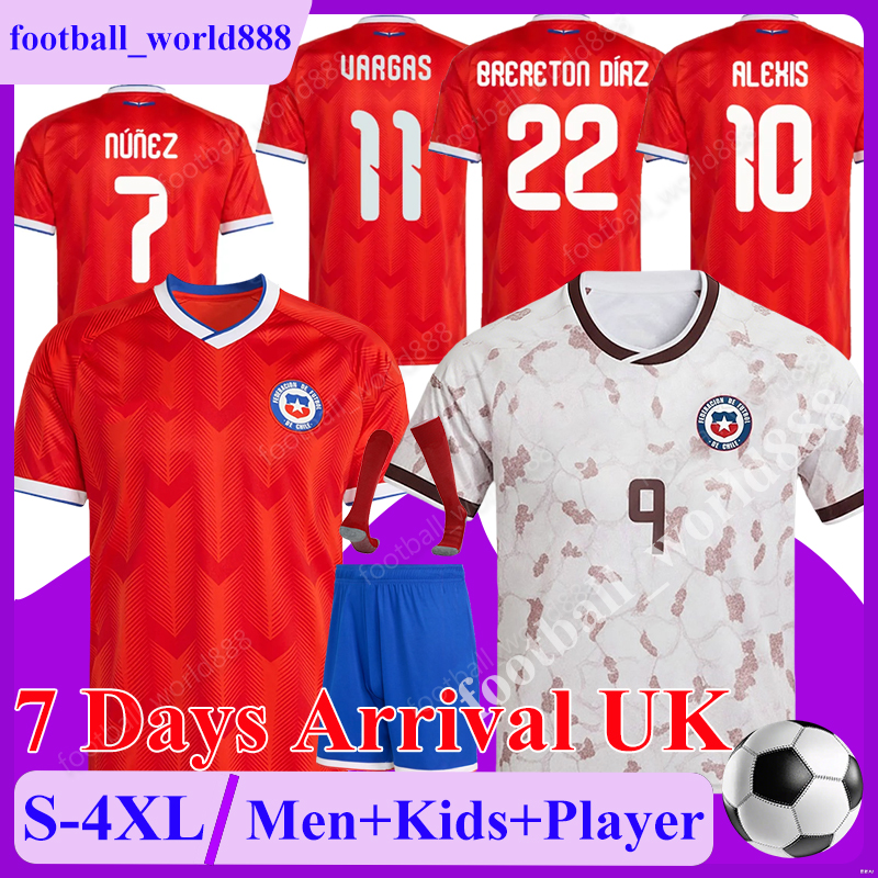 XXXL 4XL Chile 2025 2026 Soccer Jerseys World Cup Football Team CEPEDA BRERETON DIAZ 25 26 Football Shirts GUTIERREZ NUNEZ football kits OSORIO Men Kids Kit Socks Sets