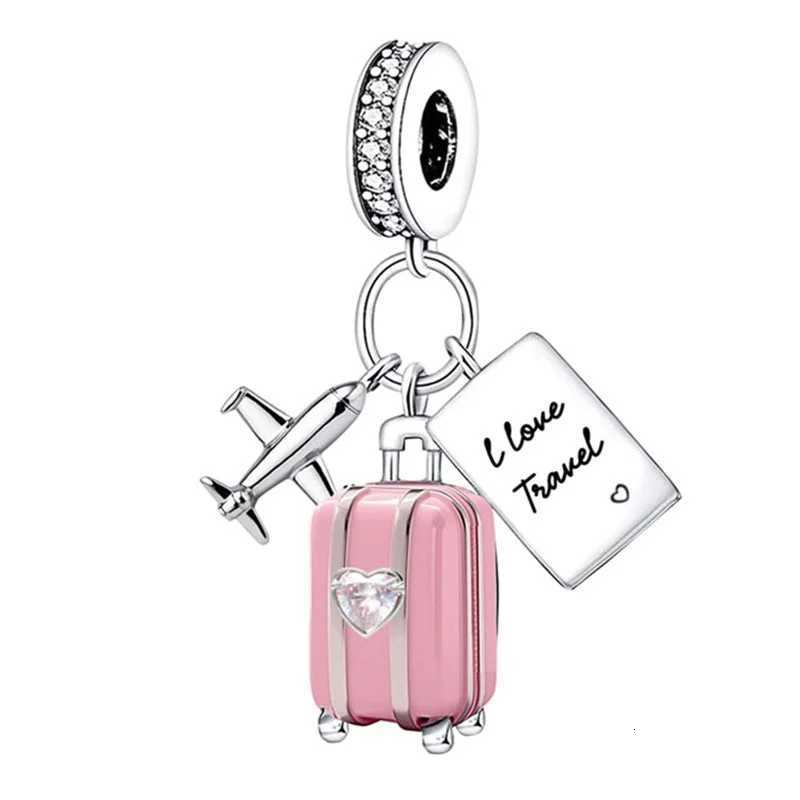 925 Sterling Sier Dumbbell Cute Dog Charms Beads Fit Diy Bracelet Bangle Making Gift Of High Quty Jewelry Y251212