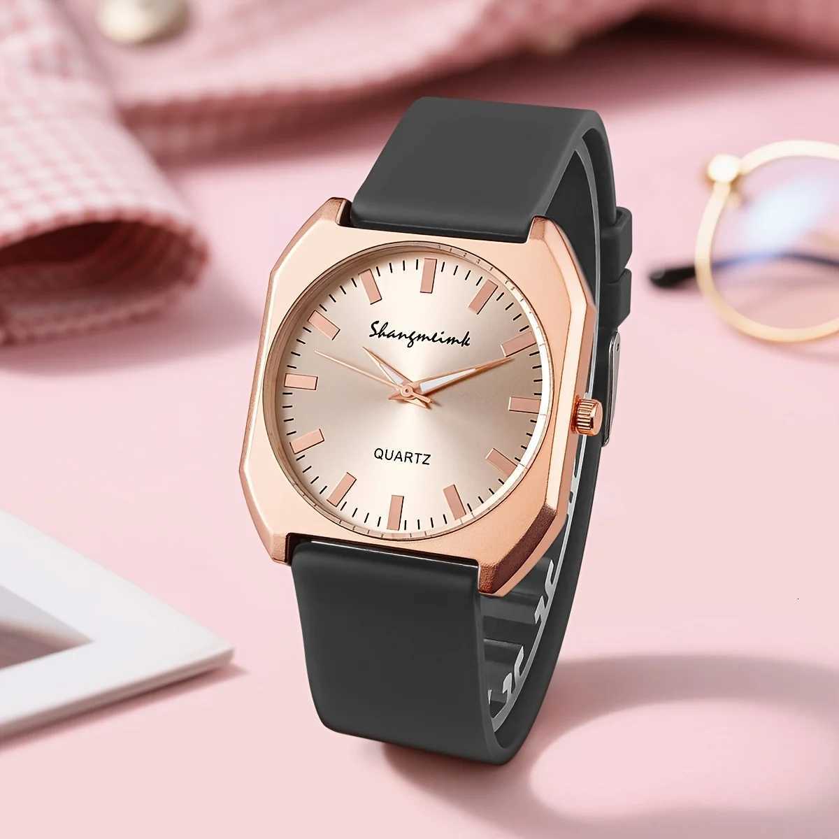 Fashion Square Womens Quartz Watch Casual Silicone Band Unisex Wristwatch Reloj Mujer Girls Clock Gift Y251212
