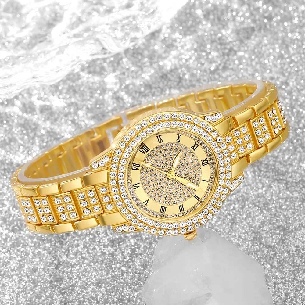 6pcs Fashion Womens Watches Jewelry Set Elegant Rhinestone Ladies Quartz Watch Reloj Mujer Girls Clock GiftWithout Box Y251212